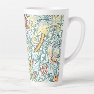Taza De Café Latte Patrón floral William Morris Golden Lily
