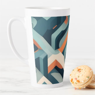 Taza De Café Latte Patrón geométrico