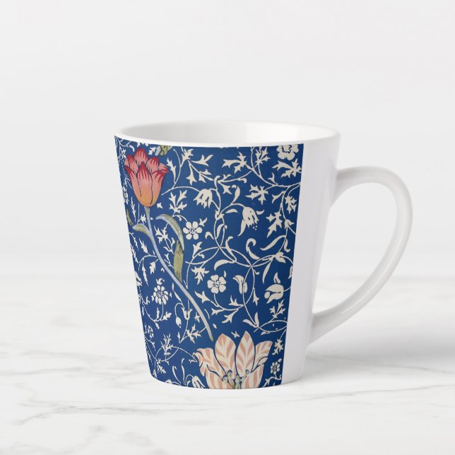 Taza De Café Latte Patrón Medway de William Morris (Derecha)