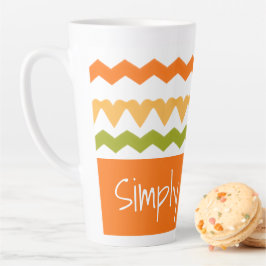 Taza De Café Latte Patrón moderno