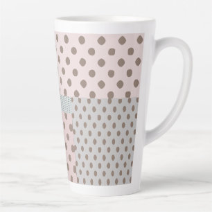 Taza De Café Latte Patrón punteado