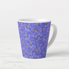 Taza De Café Latte Patrón sin foco azul
