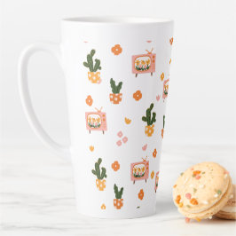 Taza De Café Latte Patrón sin problemas de la TV de la casa escandina