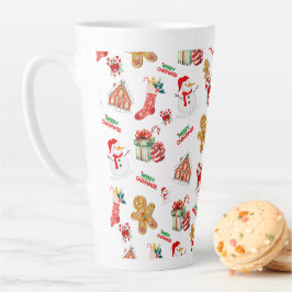 Taza De Café Latte Patrón sin soldadura de los navidades