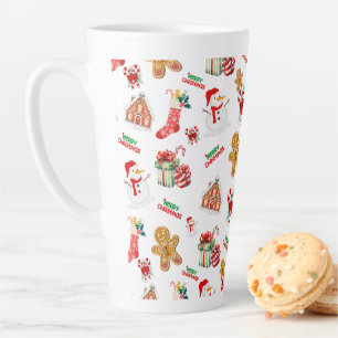 Taza De Café Latte Patrón sin soldadura de los navidades