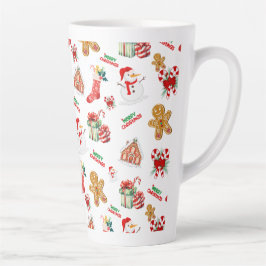 Taza De Café Latte Patrón sin soldadura de los navidades
