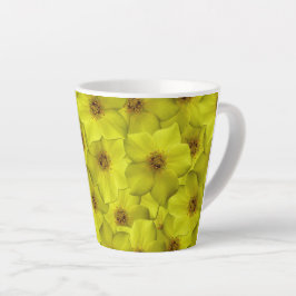 Taza De Café Latte Patrón sin soldadura de Shrubby Cinquefoil