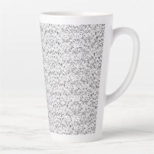 Taza De Café Latte Patrón texturado de color azul claro con pequeño,