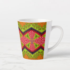 Taza De Café Latte patrón zigzag