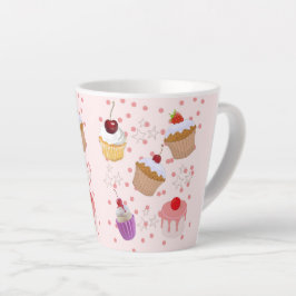 Taza De Café Latte patrones de pastelitos
