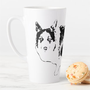 Taza De Café Latte Patrulla de refrigerios de ojos cruzados