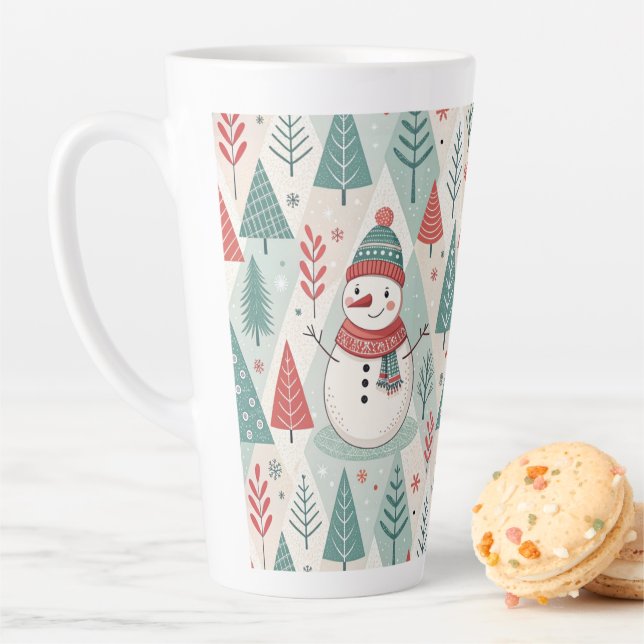 Taza De Café Latte Pattern Christmas Scandinavian (In situ)