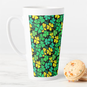 Taza De Café Latte Pattern St. Patrick's Day Clovers