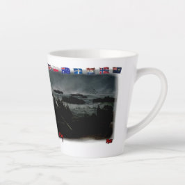 Taza De Café Latte Paul Verlaine's Poem on a White Ceramic Coffee