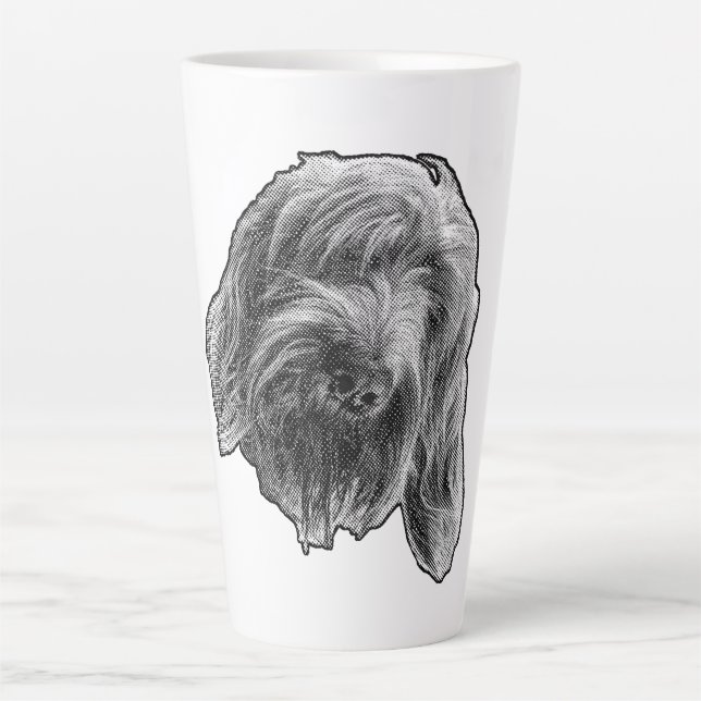 Taza De Café Latte Pausa Suave Spinone (Anverso)