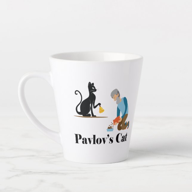 Taza De Café Latte Pavlov y su curiosa psicología (Izquierda)