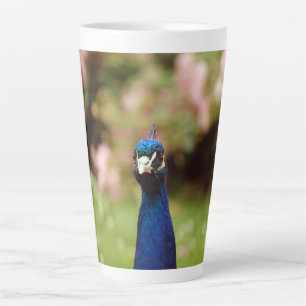 Taza De Café Latte Pavo real