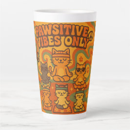 Taza De Café Latte Pawsitive Vibes Only