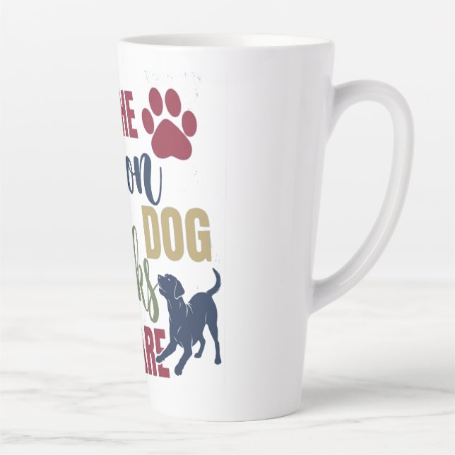 Taza De Café Latte Pawsome Inspiration (Derecha)
