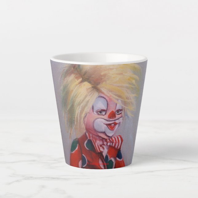 Taza De Café Latte Payaso (Anverso)