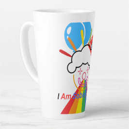 Taza De Café Latte Payaso: estoy sobrio otra vez