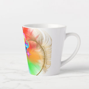 Taza De Café Latte Payaso y colores hermosos