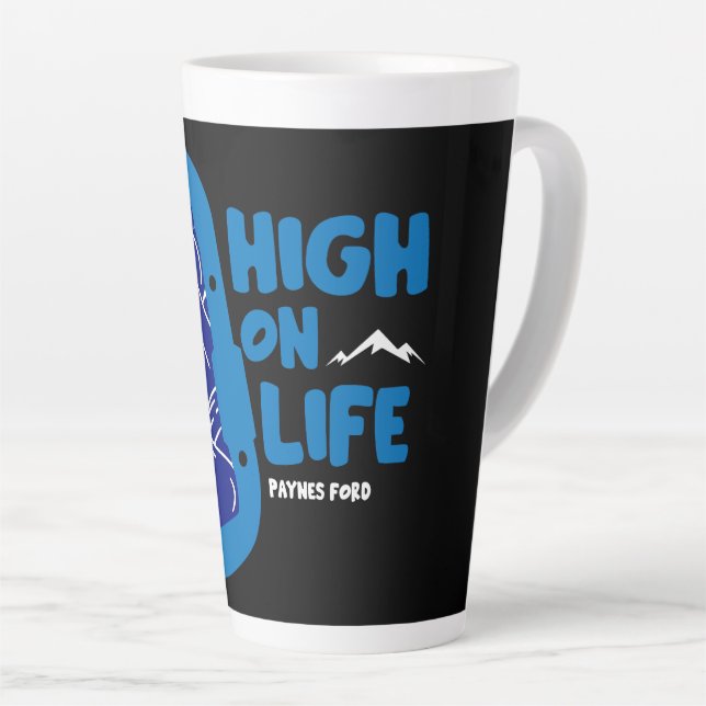 Taza De Café Latte Paynes Ford Alpinism Nueva Zelanda (Ángulo derecho)