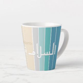 Taza De Café Latte Paz en la Tierra