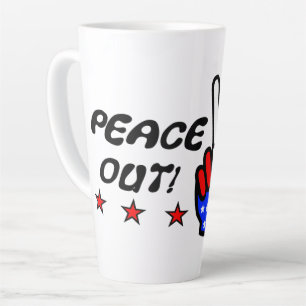 Taza De Café Latte ¡Paz fuera Estados Unidos!