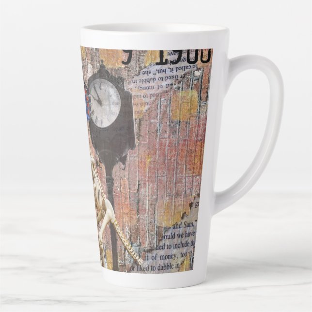 Taza De Café Latte PC2507: mariposa T-Rex (Derecha)