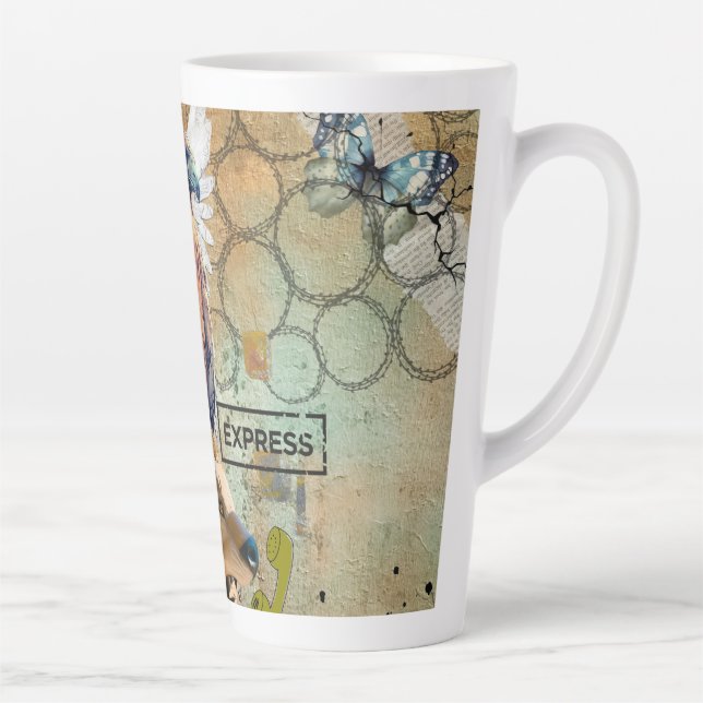 Taza De Café Latte PC2511 - Angel Hawk (Derecha)