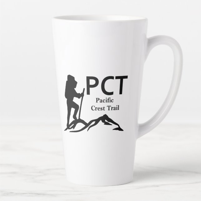 Taza De Café Latte PCT - Ruta del Escudo del Pacífico (Derecha)