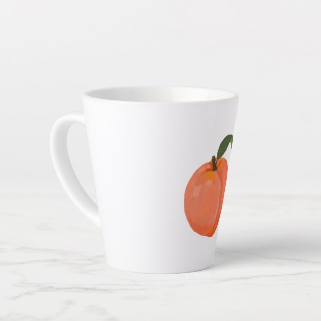 Taza De Café Latte Peach (Ángulo izquierdo)