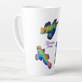 Taza De Café Latte Peces mandarín