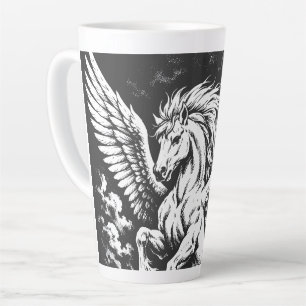 Taza De Café Latte Pegasus — Heraldo Alado de la Tormenta