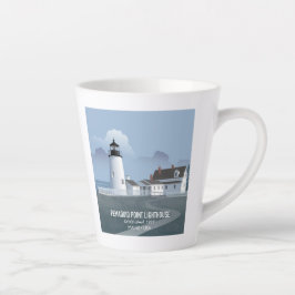 Taza De Café Latte Pemaquid Point Lighthouse
