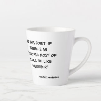 Taza De Café Latte Pensamientos De Aisle 4 Mug