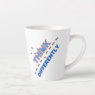 Taza De Café Latte Pensar diferente 6.w