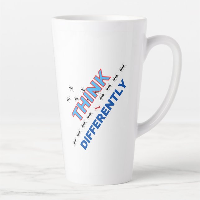 Taza De Café Latte Pensar diferente 6.w (Derecha)