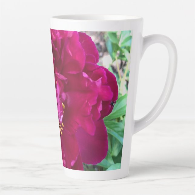 Taza De Café Latte Peony (Derecha)