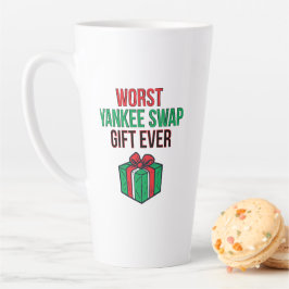 Taza De Café Latte Peor regalo de intercambio Yankee jamás