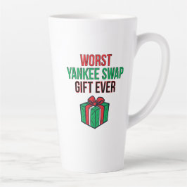 Taza De Café Latte Peor regalo de intercambio Yankee jamás