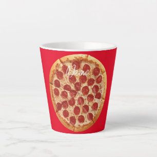 Taza De Café Latte Pepperoni Pizza Thunder_Cove