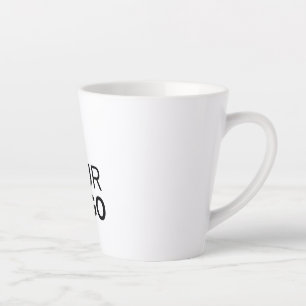 Taza De Café Latte Pequeña abrazadera - 12 oz