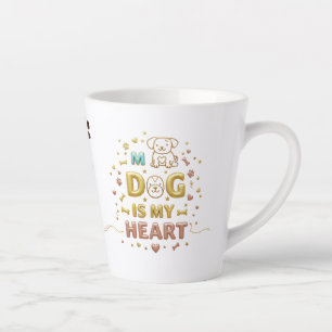 Taza De Café Latte Pequeña alfombra de latte de oro suave