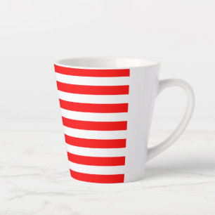Taza De Café Latte Pequeña bandera de EE. UU. totalmente impresa