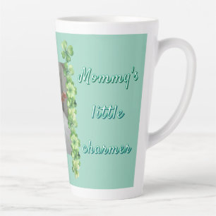 Taza De Café Latte Pequeña caja de regalo encantadora de mamá verde t