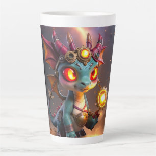 Taza De Café Latte Pequeño Dragón, Gran Energía – El Ember Clockling