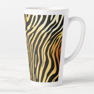 Taza De Café Latte Pequeño latte Mug - 12 oz Impresiones eclécticas