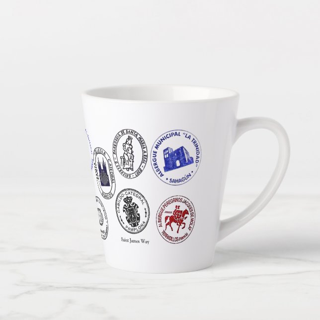 Taza De Café Latte Pequeño Latte Mug Saint James Way (Derecha)